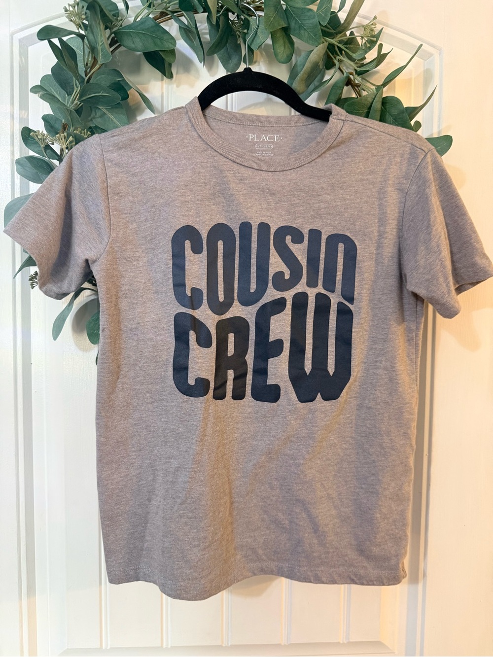 💫10/$25 • TCP Grey Tee with Navy "Cousin Crew" Graphic